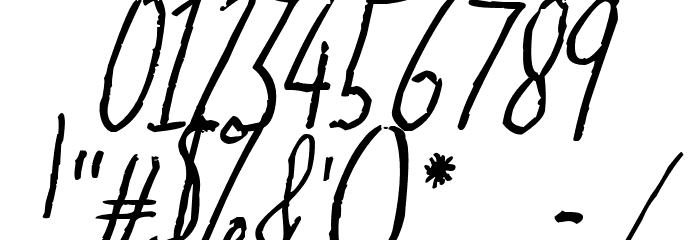 The Dog Ate My Homework Italic Font OTHER CHARS