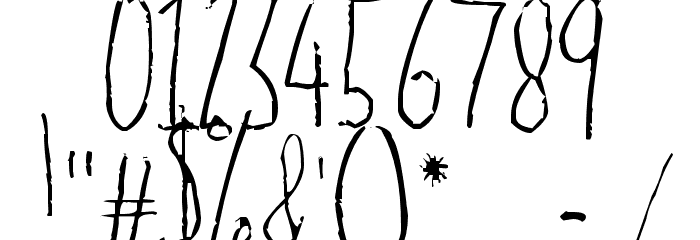 The Dog Ate My Homework Light Font OTHER CHARS