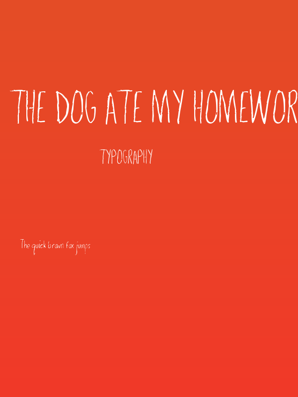 The Dog Ate My Homework Light Poster