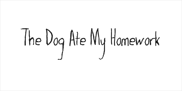 The Dog Ate My Homework Logo