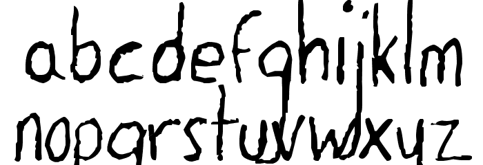The Dog Ate My Homework Font LOWERCASE
