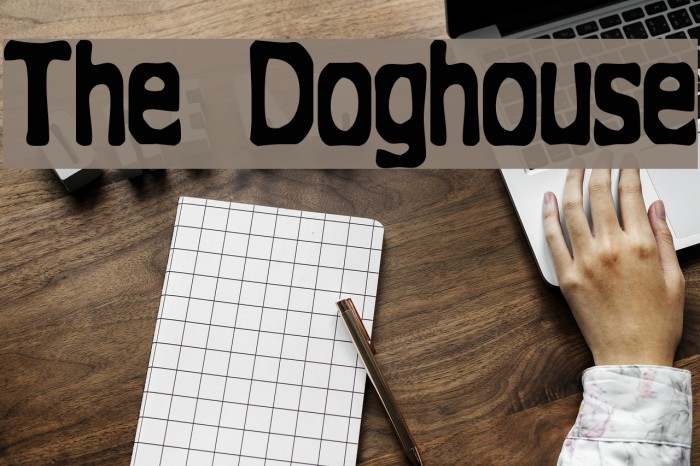 The Doghouse フォント examples