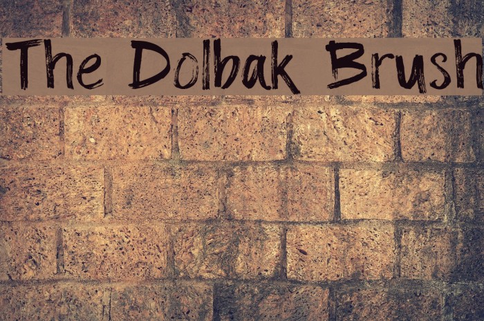 The Dolbak Brush Font examples