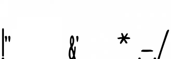 The Doorman Font OTHER CHARS