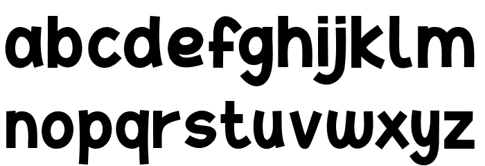 The Drean Font LOWERCASE