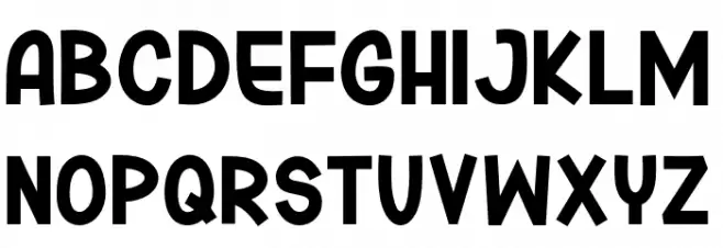 The Drean フォント 大文字