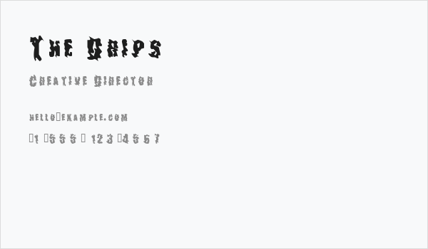 The Drips Business Card