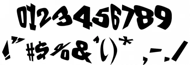 The Drunk Designer Font OTHER CHARS