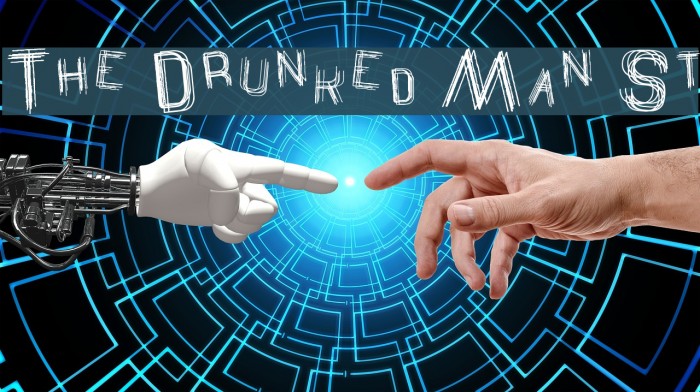 The Drunked Man St Font examples