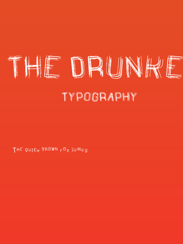 The Drunked Man St Poster