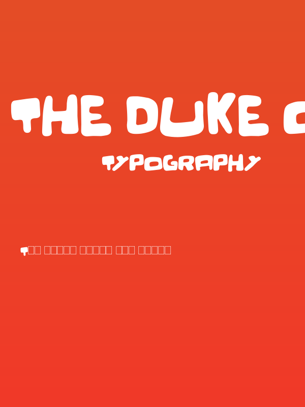 The Duke of Prunes Poster