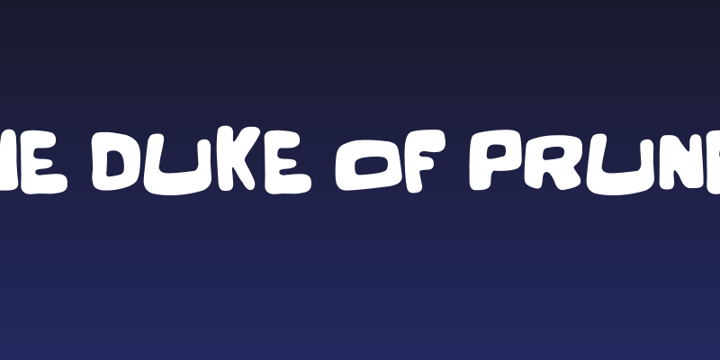 The Duke of Prunes Social Header