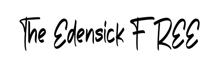 The Edensick FREE  font caratteri gratis