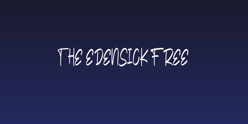 The Edensick FREE Social Header
