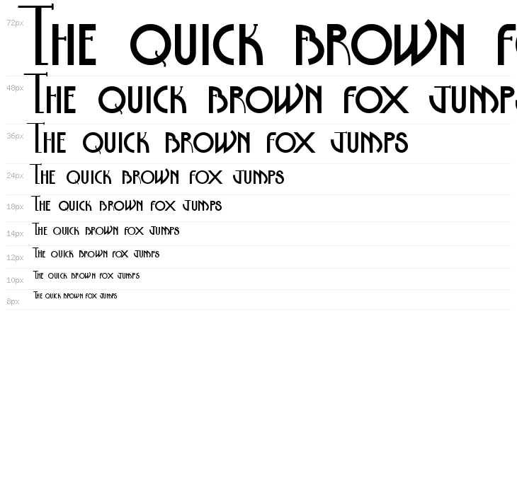 The Eighteenth Amendment Bold Caps Waterfall