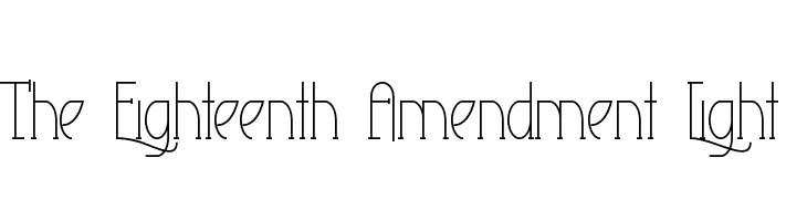 The Eighteenth Amendment Light  baixar fontes gratis