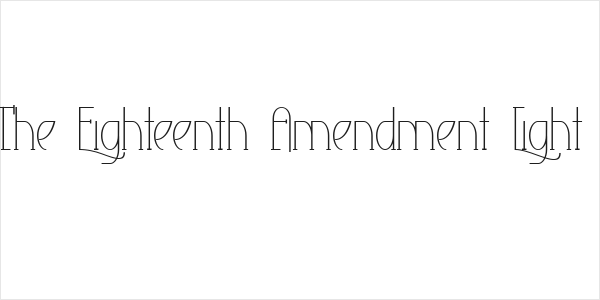 The Eighteenth Amendment Light Logo