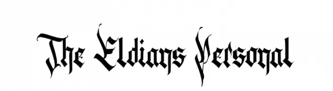 The Eldians Personal  フリーフォントのダウンロード
