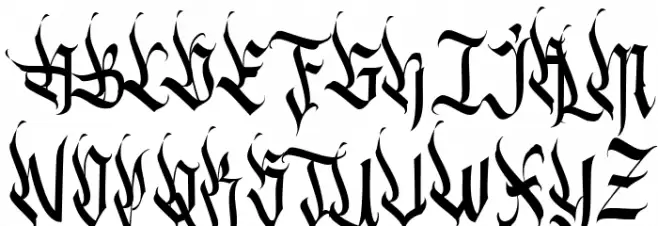 The Eldians Personal Шрифта ВЕРХНИЙ