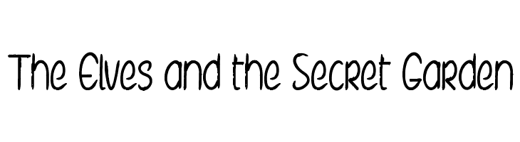 The Elves and the Secret Garden Font