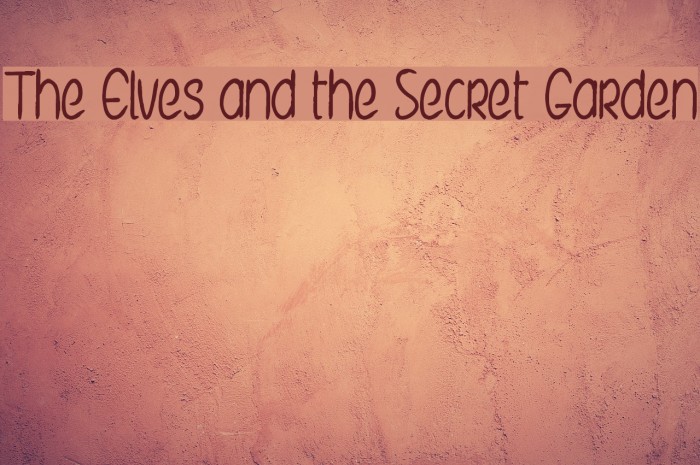 The Elves and the Secret Garden Font examples