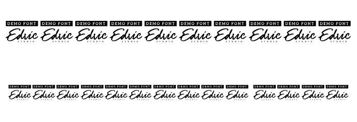 The Empire Demo Italic Font OTHER CHARS