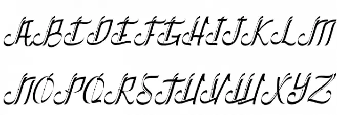 The Empire Demo Italic خط أحرف كبيرة