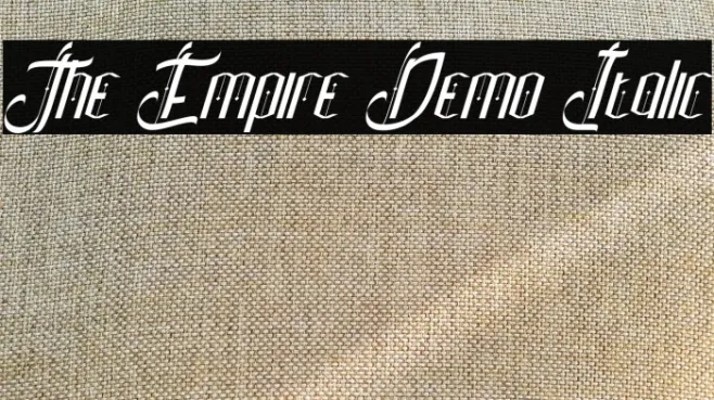 The Empire Demo Italic Example 1