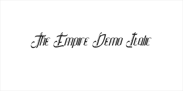 The Empire Demo Italic Logo