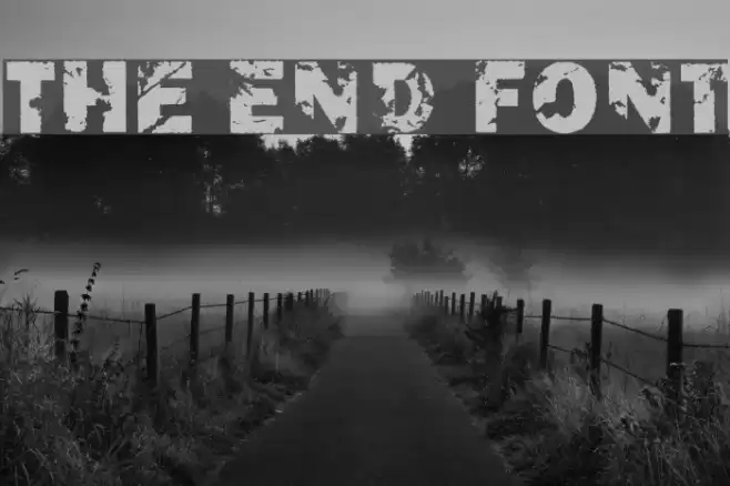 The End Font Font examples
