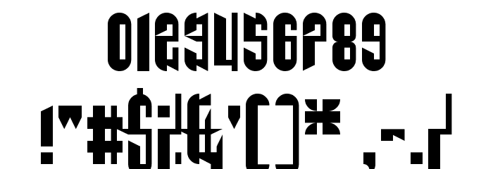 The End Of Days Regular Font OTHER CHARS