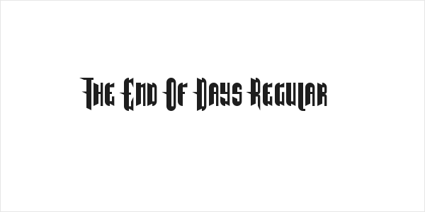 The End Of Days Regular Logo