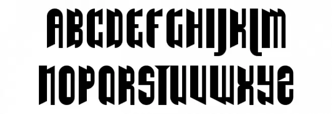 The End Of Days Regular خط أحرف صغيرة