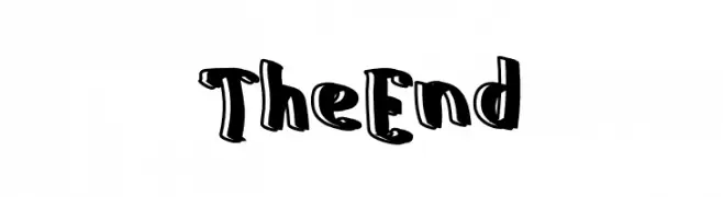 The End  Frei Schriftart Herunterladen
