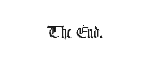 The End. Logo