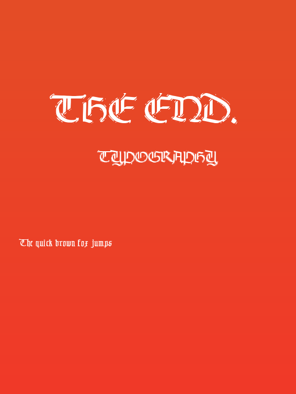 The End. Poster