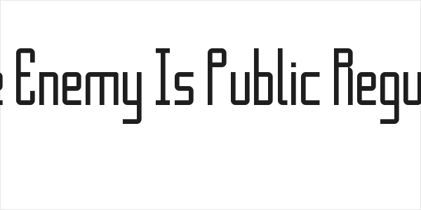 The Enemy Is Public Regular Logo