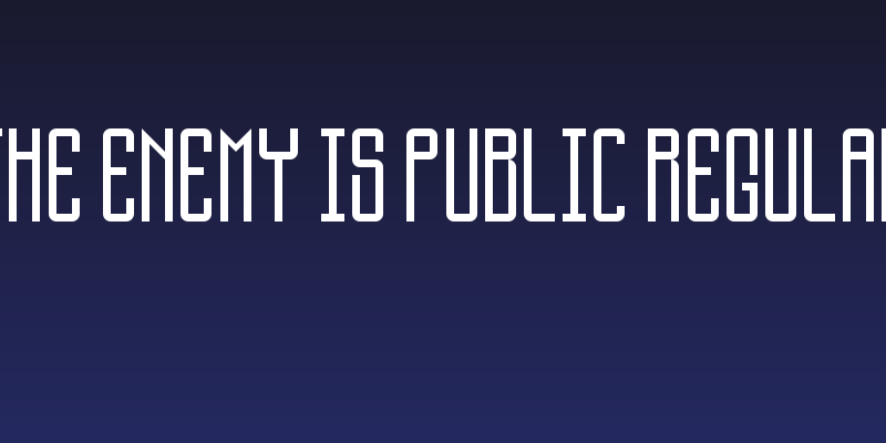 The Enemy Is Public Regular Social Header