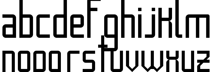 The Enemy Is Public Regular Font LOWERCASE