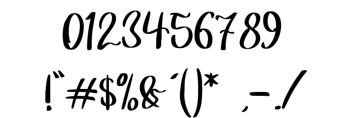 The Englands Font OTHER CHARS