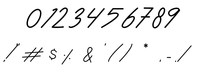 The Essential Font OTHER CHARS