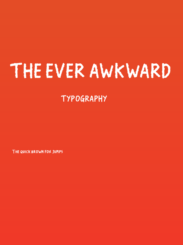 The Ever Awkward Poster