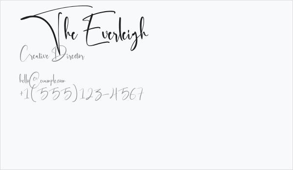 The Everleigh Business Card