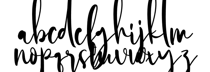 The Everleigh Font LOWERCASE