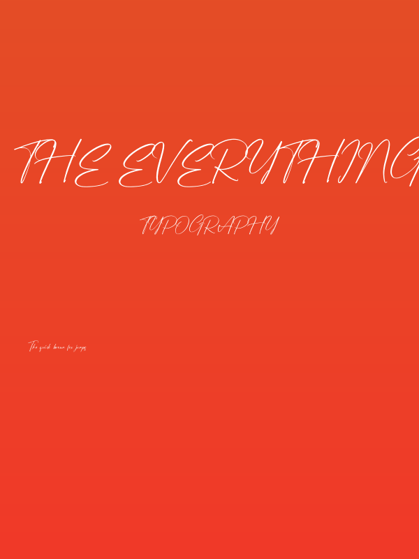The Everything Poster