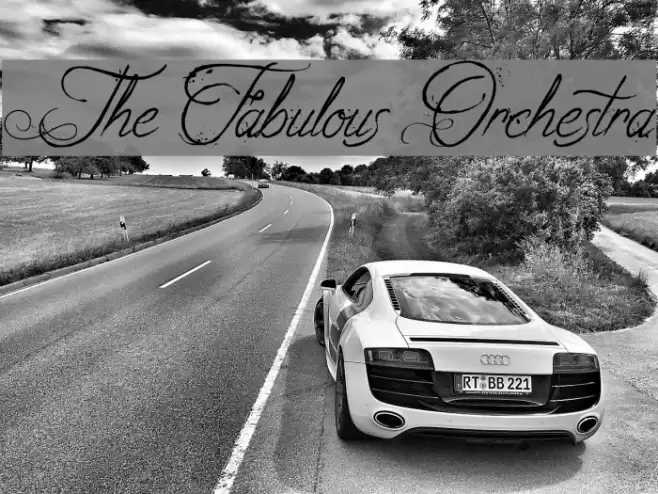 The Fabulous Orchestra Font examples