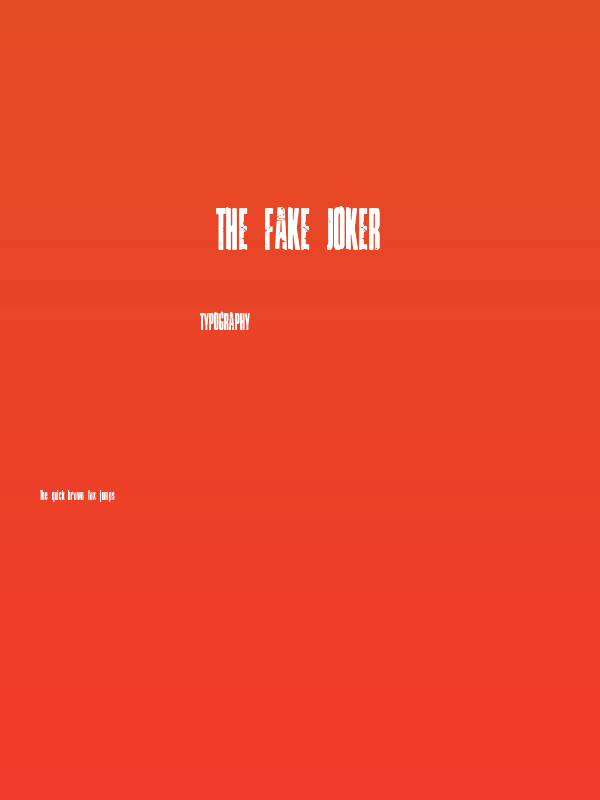 The Fake Joker Poster