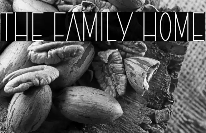 The Family Home Font examples
