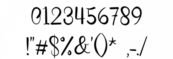 The Family Font OTHER CHARS