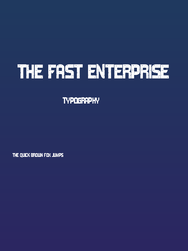The Fast Enterprise Poster